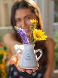 Decorative Vase, Artisan Bud You Make World Better for Flowers, Shelves and Living Spaces, Designed for Tabletop Arrangements and Home Decor image 1