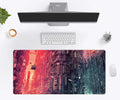 Desk Mat, Cyberpunk Skyscraper, Machine-Washable Care, Non-Slip Design for Workspaces, Desks and Everyday Productivity, 4 Size Options image 1