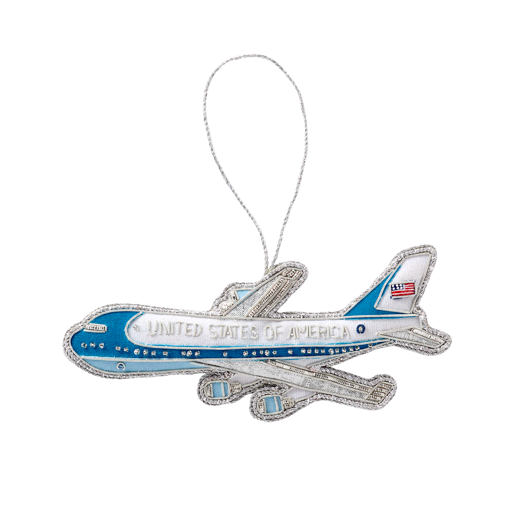 Seasonal Home Decor, Air Force One Felt Ornament for Holiday Displays, Shelves and Festive Rooms image 1