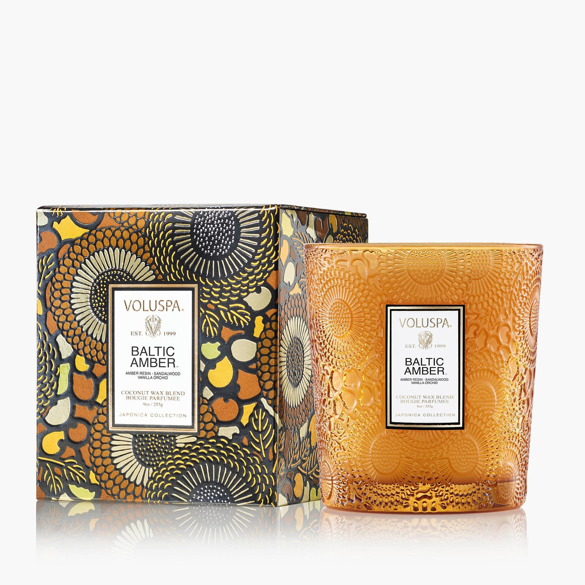 Scented Candle, Baltic Amber Classic for Room Fragrance, Living Spaces and Relaxing Home Ambience image 1