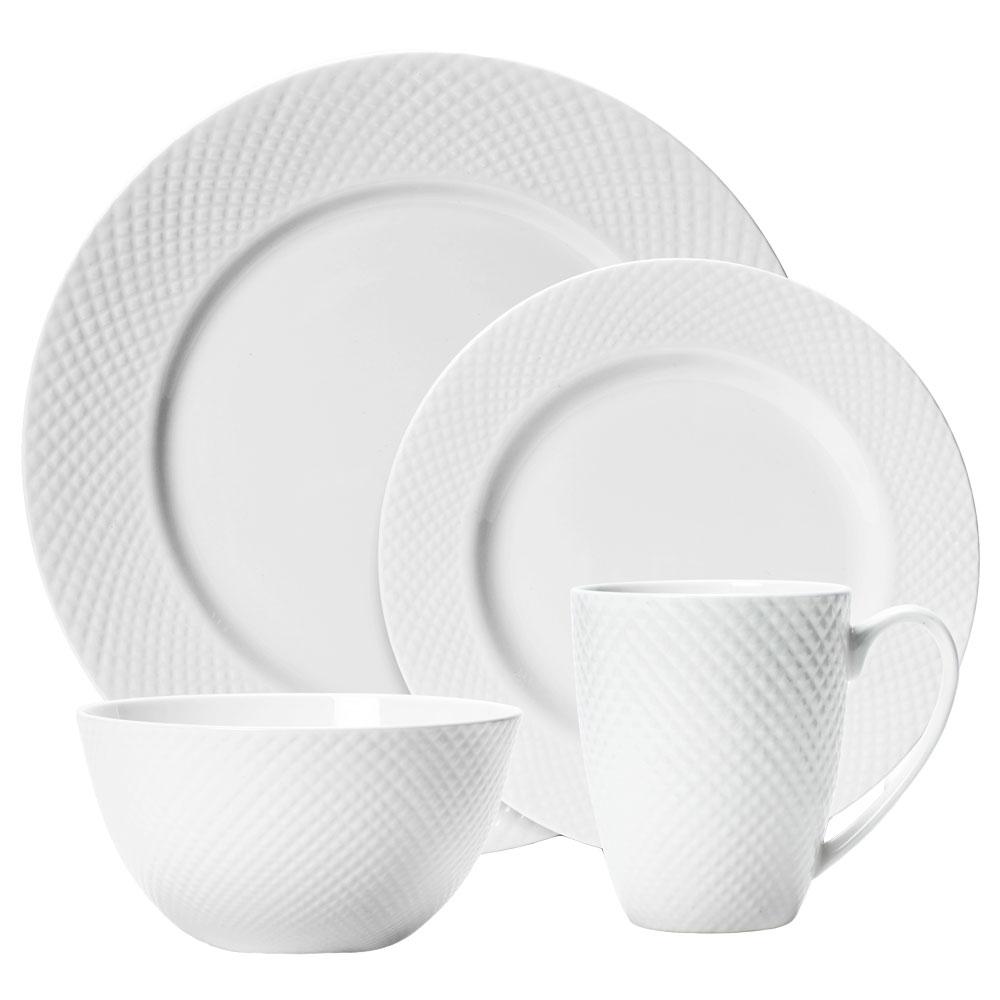 Dinnerware, Stanton Set for Everyday Meals and Table Settings, 3 Size Options, Designed for Family Dining, Serving and Entertaining image 1