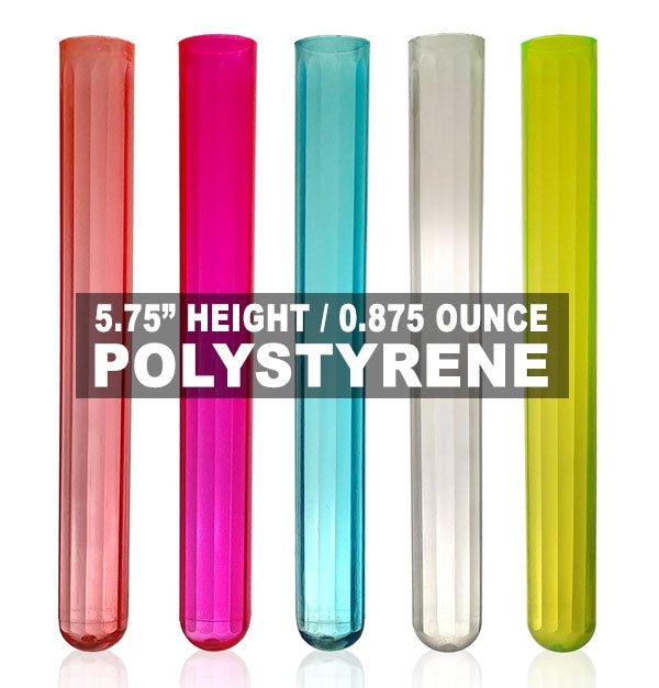 Drinkware, Tube SHOTZ Test Tube Shooters Polystyrene for Kitchen Tables, Workspaces and Daily Hydration, 13 Color Options image 1