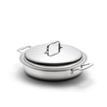 Stainless Steel Sauté Pan, 3.5 Quart with Cover and Short Handles for Stovetop Cooking, Sauces and Everyday Kitchen Use image 1