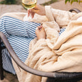 Cozy Throw Blanket, Oversized Breeze Limited Edition Sand, Lightweight Design for Living Rooms, Bedrooms and Everyday Lounging image 1