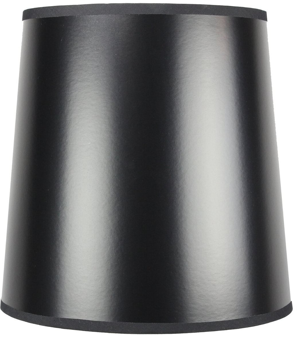 Lamp Shade, 12"W x 12"H Black Parchment Gold Lined Drum for Table Lamps, Floor Lamps and Home Lighting image 1