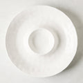 Dinnerware, White Ceramic Chip and Dip Serving Platter for Family Dining, Serving and Entertaining image 1
