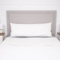 Bed Pillow, White Goose Feather and Down Body for Sleeping, Reading and Bedroom Comfort, 3 Size Options image 1