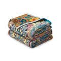 Cozy Throw Blanket, Boho Cotton, Machine-Washable Care for Living Rooms, Bedrooms and Everyday Lounging, 12 Color Options image 1