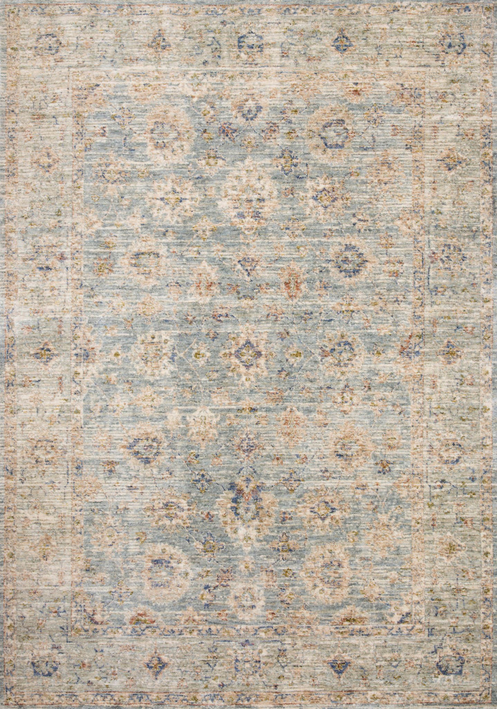Area Rug, Revere REV 09 Light Blue Multi for Living Rooms, Bedrooms and Entryways, 2 Size Options image 1