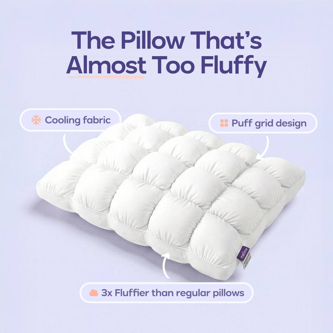 Bed Pillow, Puff, Cooling Comfort for Everyday Sleep and Guest Room Bedding, 2 Sizes and 7 Colors image 1