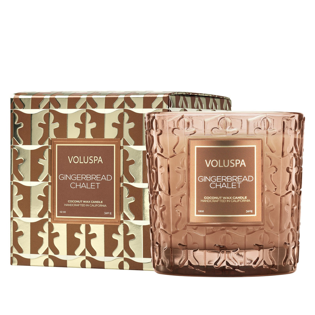 Decorative Candle, Gingerbread Chalet Classic Luxe for Entryways, Mantels and Everyday Home Ambience image 1