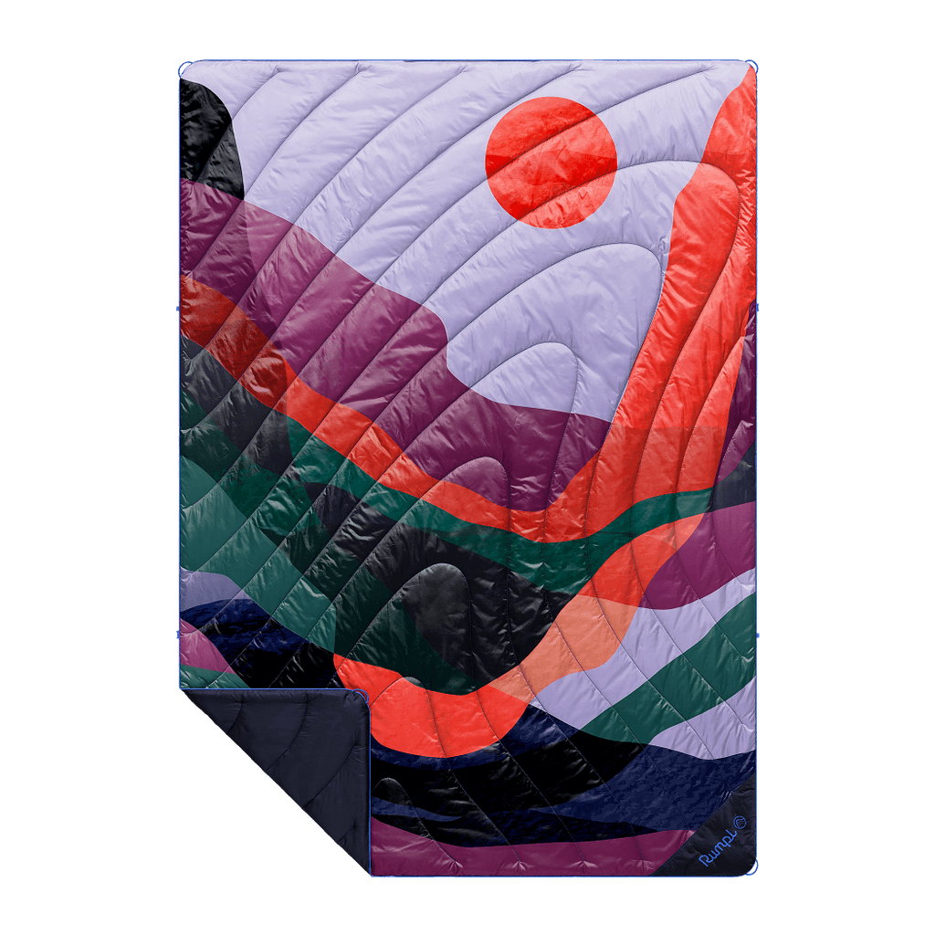 Cozy Throw Blanket, Original Puffy Valley Dusk for Living Rooms, Bedrooms and Everyday Lounging image 1