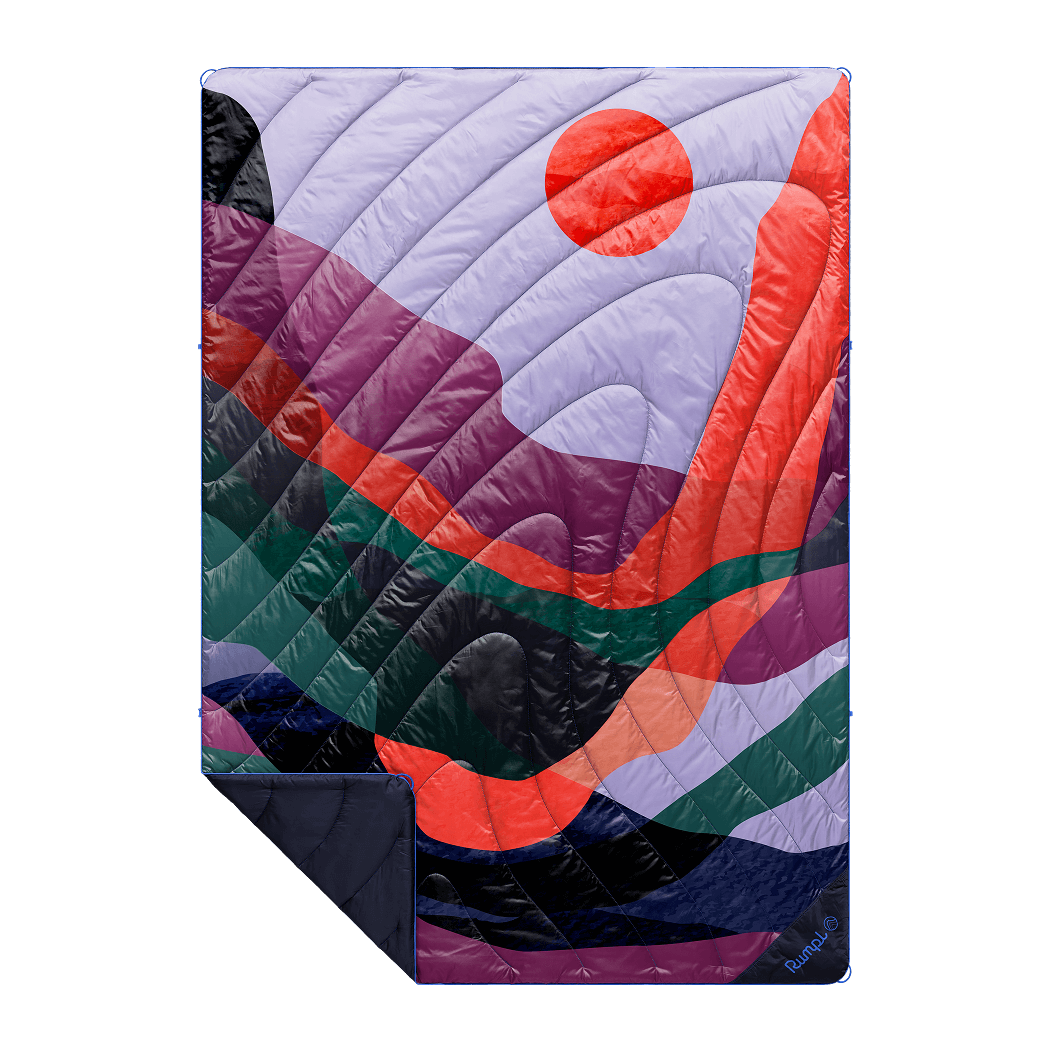 Cozy Throw Blanket, Original Puffy Valley Dusk for Living Rooms, Bedrooms and Everyday Lounging image 1