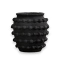 Decorative Vase, Black Textured Knot Cement for Flowers, Shelves and Living Spaces, Designed for Tabletop Arrangements and Home Decor image 1