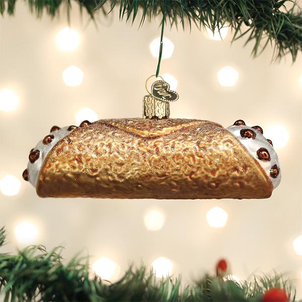 Seasonal Home Decor, Cannoli Ornament for Mantels, Tables and Seasonal Decorating, Designed for Holiday Displays, Shelves and Festive Rooms image 1