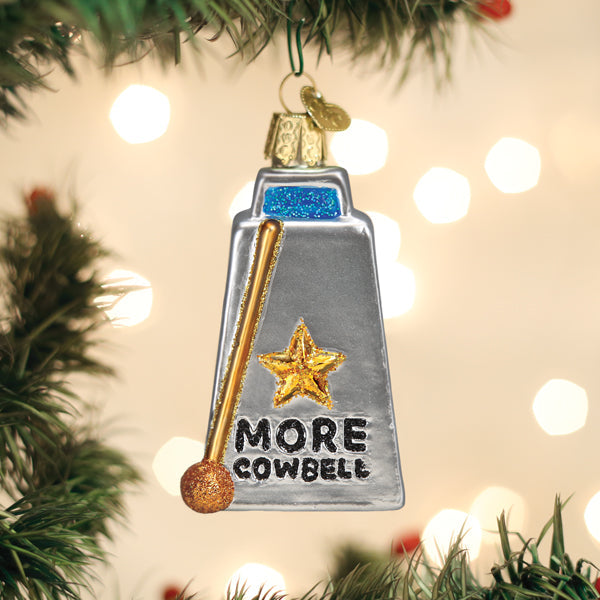Seasonal Home Decor, Cowbell Ornament for Holiday Displays, Shelves and Festive Rooms, Designed for Mantels, Tables and Seasonal Decorating image 1