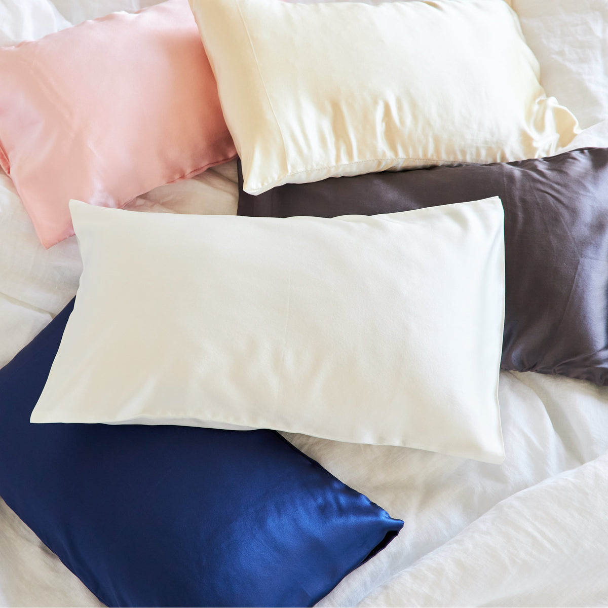 Pillowcase, Mini Silk, Organic Cotton Shell for Everyday Bedding and Bedroom Refreshes, 3 Color Options image 1