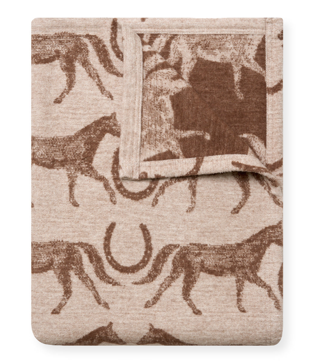 Cozy Throw Blanket, Hill Country Horses Lightweight for Sofas, Beds and Relaxing at Home, Designed for Everyday Home Use image 1
