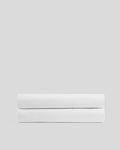 Fitted Sheet, Brushed Cotton (White) for Bedroom Comfort, Bed Layering and Everyday Sleep, 6 Size Options image 1