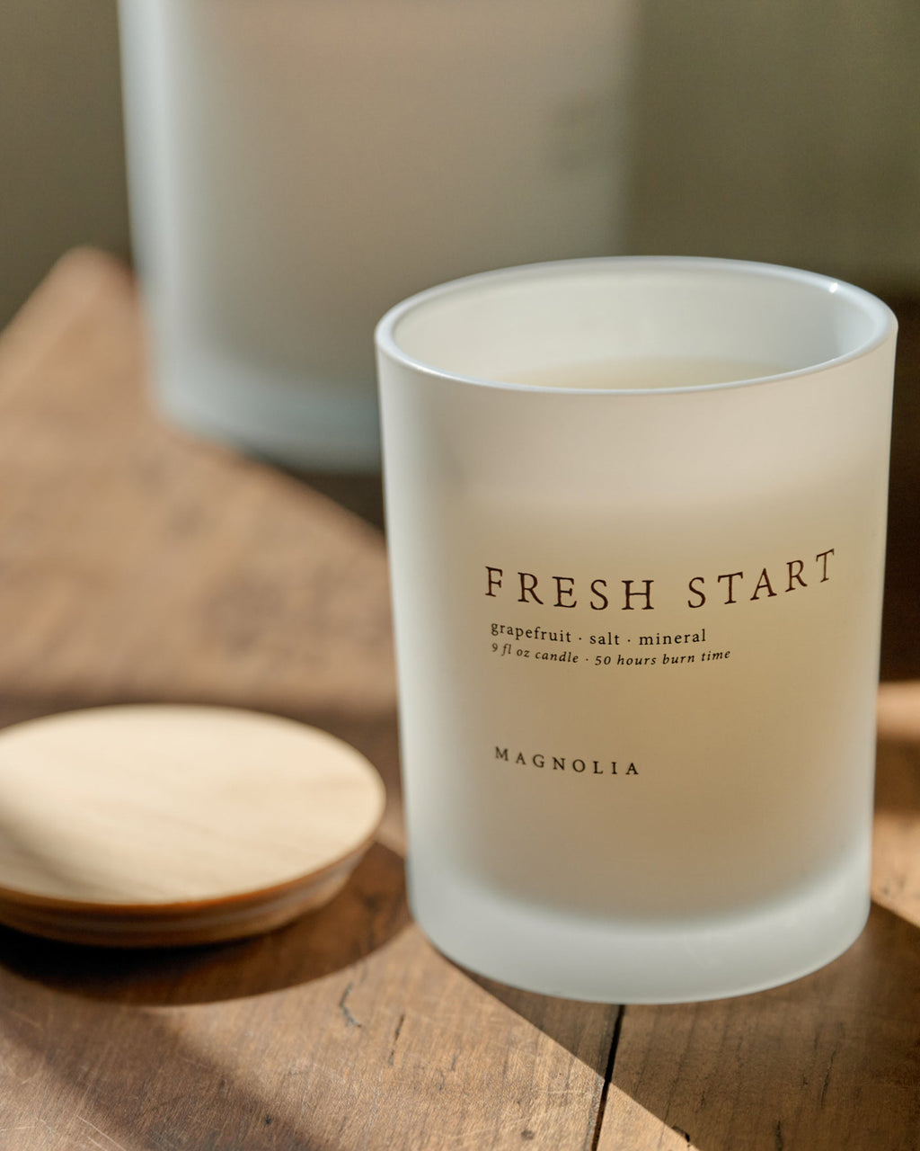 Decorative Candle, Fresh Start for Entryways, Mantels and Everyday Home Ambience, 2 Size Options image 1