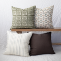 Decorative Pillow Cover Set, Aynsley 4 Pack 18" 22" for Sofas, Beds and Living Room Accents, 2 Size Options image 1