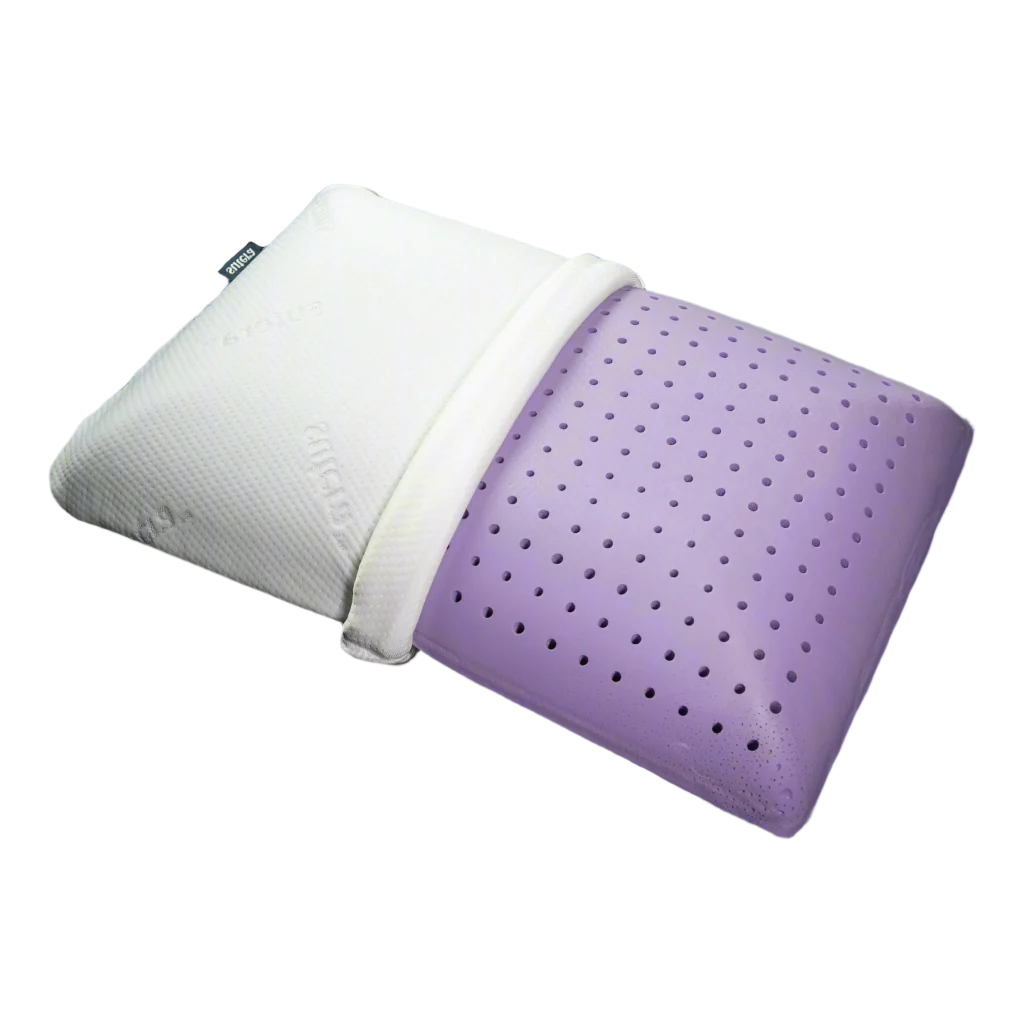 Bed Pillow, Lavender Zen Memory Foam Aromatherapy Cooling for Sleeping, Reading and Bedroom Comfort image 1
