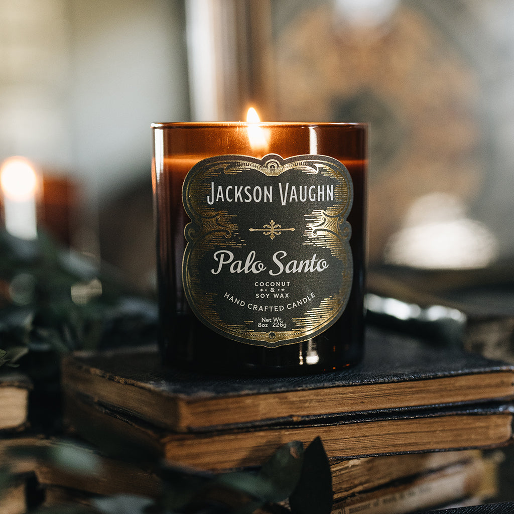 Decorative Candle, Palo Santo (Headrick's Collection) for Living Rooms, Bedrooms and Relaxing Evenings image 1