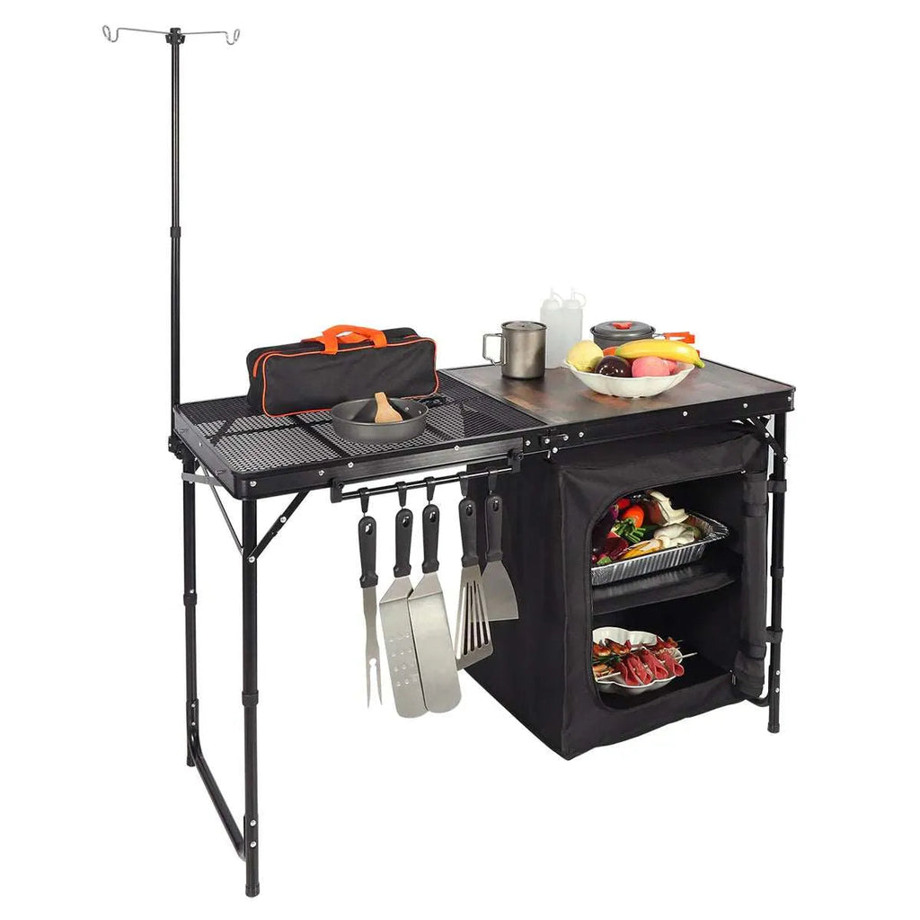 Home Storage Organizer, Portable Camping Kitchen Table with, Lightweight Design for Bedrooms, Laundry Rooms and Living Spaces image 1
