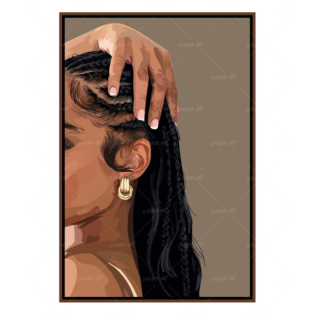Wall Art Print, Bby Hair for Living Rooms, Bedrooms and Home Offices, 2 Size Options, Designed for Gallery Walls and Modern Room Decor image 1