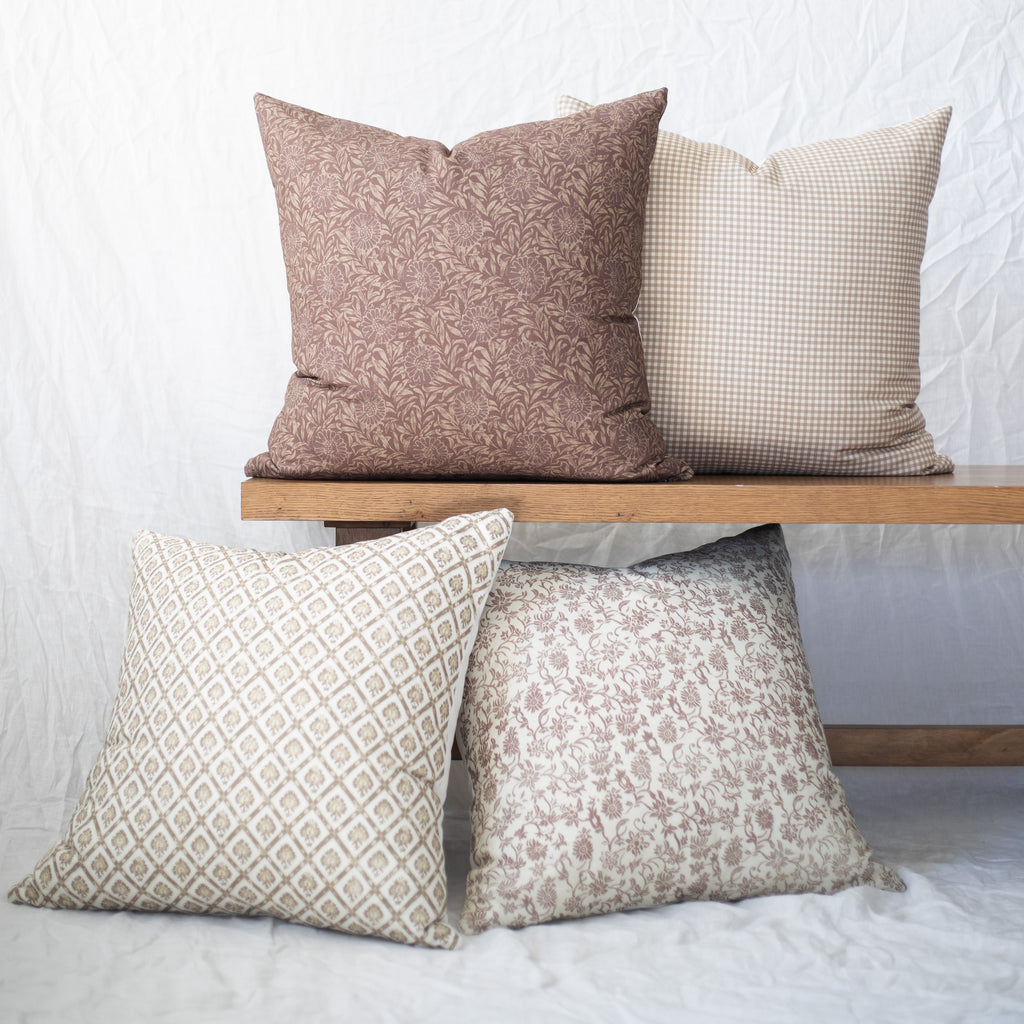 Decorative Pillow Cover Set, Maude 4 Pack 18", Machine-Washable Care for Bedroom Styling and Living Room Decor image 1