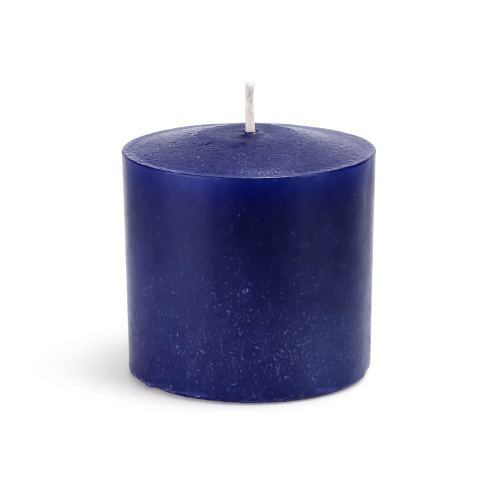 Decorative Candle, Richland Votive Unscented Navy Blue 10 Hour for Living Rooms, Bedrooms and Relaxing Evenings image 1