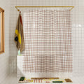 Shower Curtain, 2x2 in Chocolate, EVA with 30% Recycled Content for Shower Areas, Bathroom Privacy and Everyday Bath Decor image 1