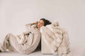 Cozy Throw Blanket, Extreme Ultra Cloud Ancient Scroll for Sofas, Beds and Relaxing at Home, 4 Size Options image 1
