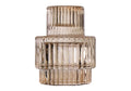 Candle Holder, VINTAGE RIBBED for Tabletop Candle Displays, Mantels and Entryway Decor, 2 QUANTITY Options image 1