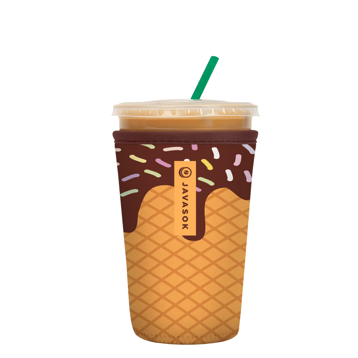 Reusable Cup Sleeve, I Scream You Scream, Neoprene Construction for Coffee Cups, Daily Commutes and Dry Hands, 2 Size Options image 1