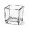 Votive Candle Holder Set, Square 144 Pack, Clear Glass Construction for Tabletop Candle Displays and Home Decorating image 1