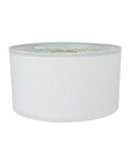 Fabric Lamp Shade, White Linen Shallow Drum Premiere 18x18x10 for Table Lamps, Floor Lamps and Soft Room Lighting image 1
