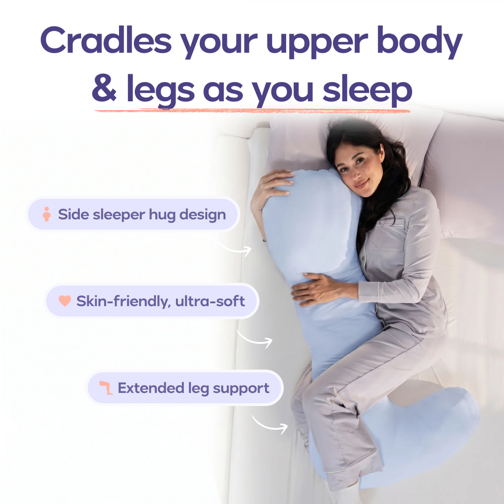 Bed Pillow, BodyAlign Plus and Cooling for Sleeping, Reading and Bedroom Comfort, 4 Color Options image 1