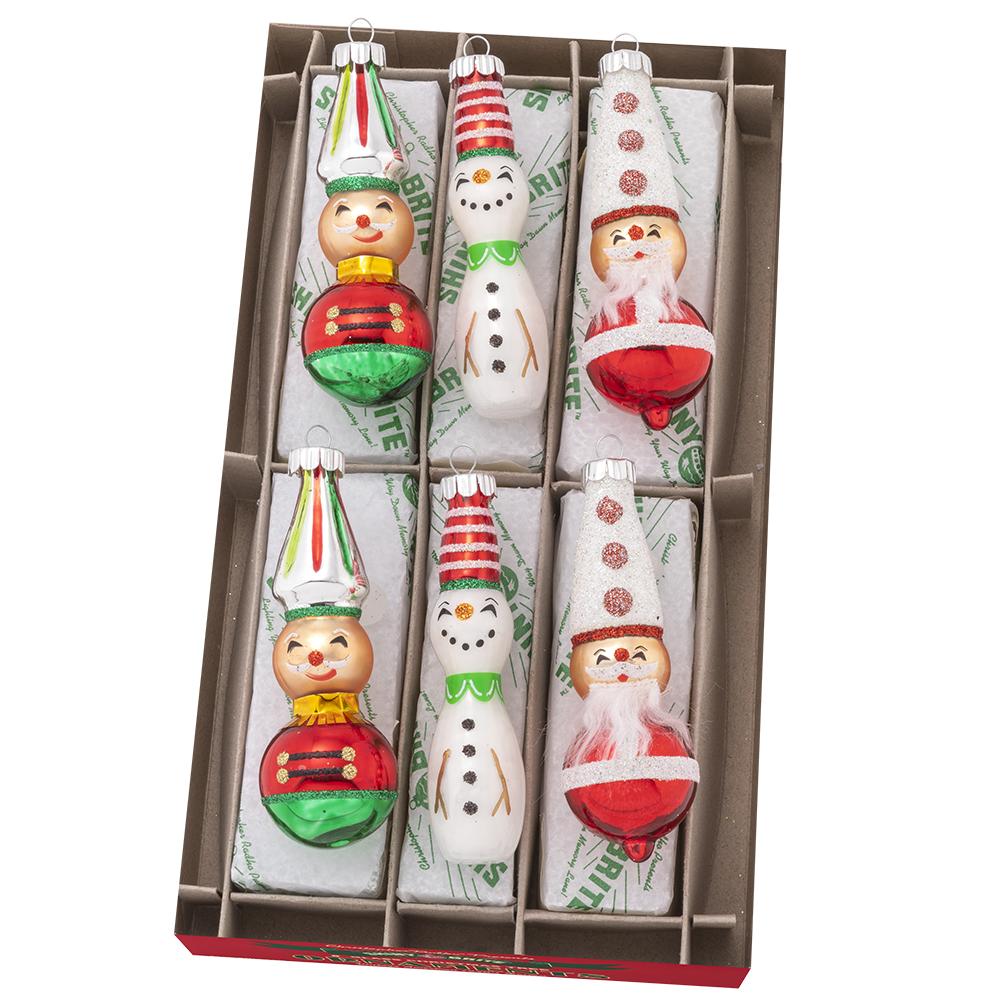Seasonal Home Decor, Holiday Splendor 6 Count 2.5" Decorated for Holiday Displays, Shelves and Festive Rooms image 1