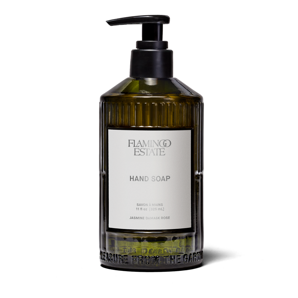Indoor House Plant, Jasmine Damask Rose Glass Hand Soap for Windowsills, Home Offices and Indoor Decor image 1