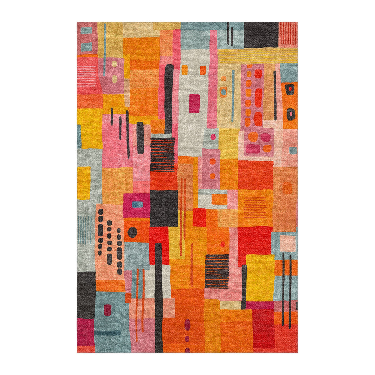 Area Rug, Nadia Multicolor for Living Rooms, Bedrooms and Entryways, 10 Size Options, Designed for Hallways, Dining Spaces and Home Decor image 1