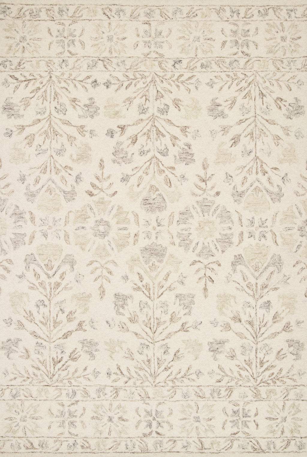 Area Rug, Norabel NOR 02 Ivory Neutral for Hallways, Dining Spaces and Home Decor, 9 Size Options image 1