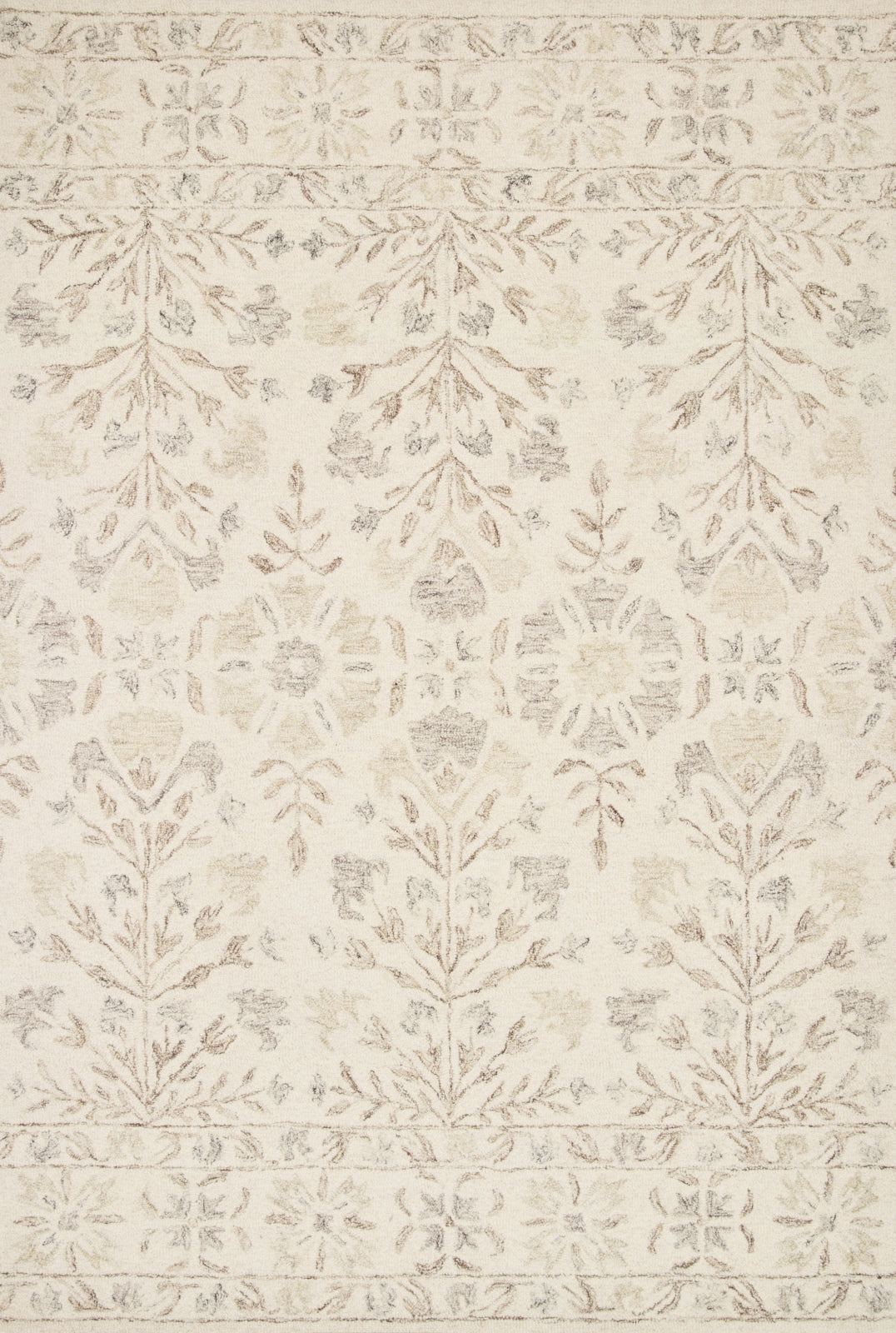 Area Rug, Norabel NOR 02 Ivory Neutral for Hallways, Dining Spaces and Home Decor, 9 Size Options image 1
