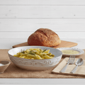 Dinnerware, Trellis White Individual Pasta Bowl, Dishwasher-Safe Care for Family Dining, Serving and Entertaining image 1