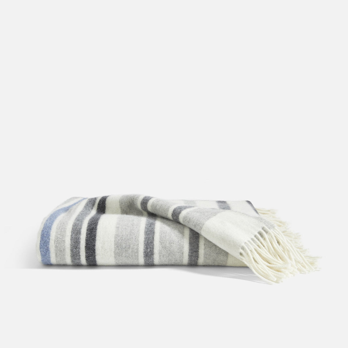 Cozy Throw Blanket, Striped Lambswool for Sofas, Beds and Relaxing at Home, 5 Color Options image 1