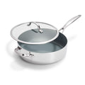 Stainless Steel Sauté Pan, 5 Quart with Lid, Dishwasher-Safe Care for Searing, Stir-Frying and Family Meal Prep image 1