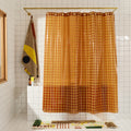 Shower Curtain, 2x2 in Honey, EVA with 30% Recycled Content, 12 Gauge Material for Bathroom Showers, Privacy Screening and Everyday Decor image 1