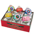Seasonal Home Decor, Christmas Confetti 6 Count 3.25" Decorated for Holiday Displays, Shelves and Festive Rooms image 1