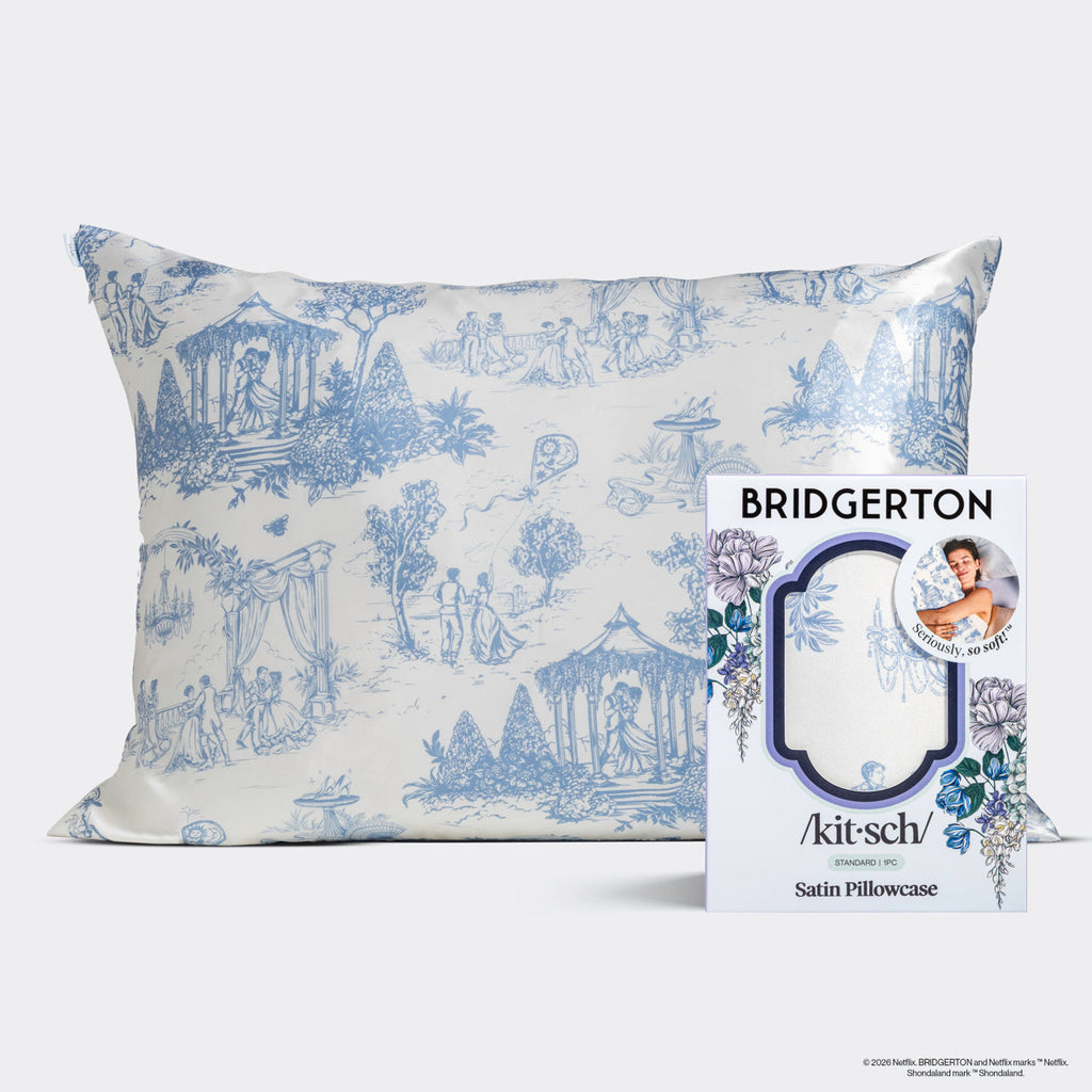 Pillowcase Set, Satin in Garden Toile 2 Pack for Everyday Bedding and Bedroom Refreshes, Designed for Guest Rooms and Daily Bedroom Comfort image 1
