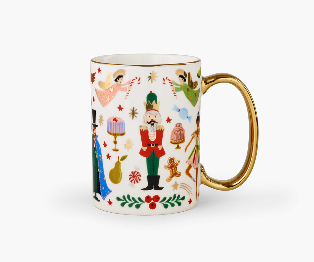 Coffee Mug, Holiday Porcelain Nutcracker for Kitchen Tables, Workspaces and Daily Hydration image 1